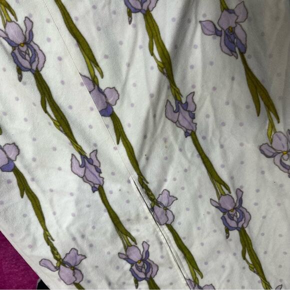 Christian Dior Vintage Iris Print House Dress Size Small - Picture 11 of 11